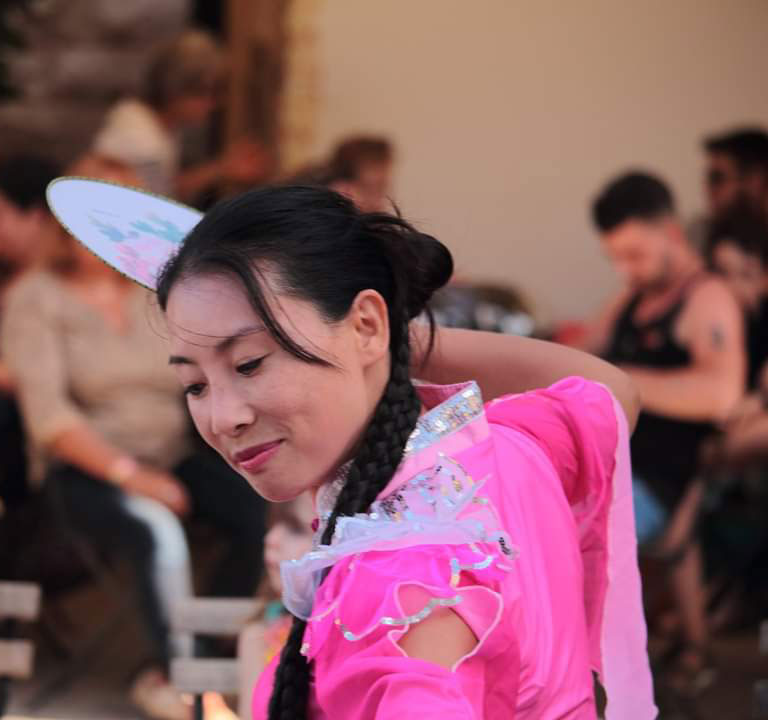 Photo d'une danseuse japonaise